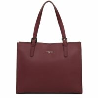 Grand Sac Cabas Epaule Bordeaux Lancaster