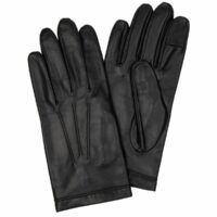 Gants homme doublure soie T.8 Noir Lancaster