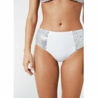 Bas  de maillot taille haute barbara Blanc CALZEDONIA