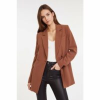 Blazer  oversize manches longues col tailleur DELTA Noir Kookai