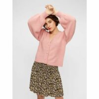 Cardigan en maille YASPAVI Rose YAS