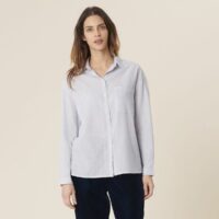 Chemise rayée avec fil irisé NAOKI Bleu Rayé Harris wilson