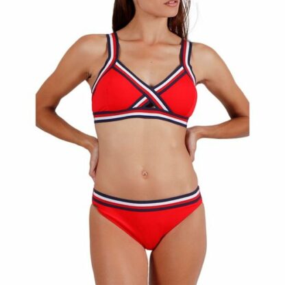 Ensemble 2 pièces bikini préformé sport Beach Rouge ADMAS