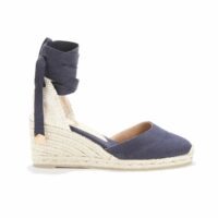 Espadrilles compensées avec lien cheville CARINA Marine CASTANER