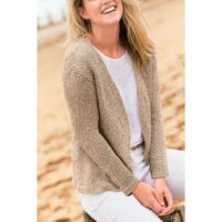 Gilet col V en coton B.SOLFIN - Fabriqué en France Beige B. SOLFIN