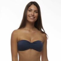 Haut de maillot de bain bandeau noué dos Forsythe Marine B&M