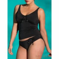 Haut de maillot de bain tankini Fiji Noir Dorina