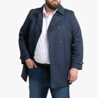 Imperméable grande taille mi-long