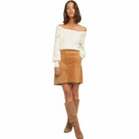 Jupe courte uni Beige BURTON OF LONDON