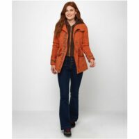 Manteau Jacquard Brodé Funky Orange Joe Browns