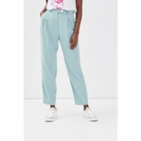 Pantalon carotte avec pinces Vert CACHE CACHE