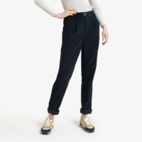 Pantalon droit à pinces en velours Bleu Marine;Noisette LA REDOUTE COLLECTIONS