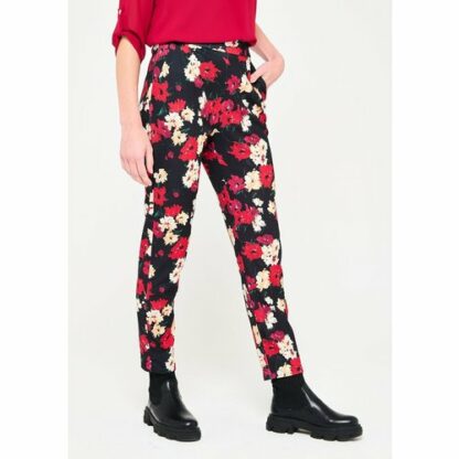 Pantalon jogging à imprimé floral Noir LOLALIZA