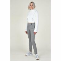 Pantalon slim vichy Noir LILI SIDONIO