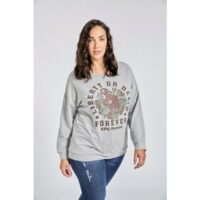 Pull avec imprimé TIGRE Gris SPG WOMAN