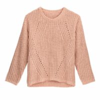 Pull col rond en maille chenillle Marine LA REDOUTE COLLECTIONS