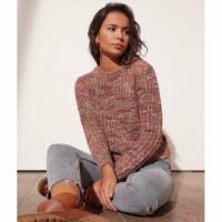 Pull en maille col rond MOULIN Rose ETAM