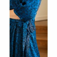 Robe longueur genou portefeuille uni SONOMA Bleu LA PETITE ETOILE