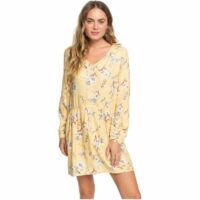 Robe manches longues INDIGO NIGHT Jaune Roxy