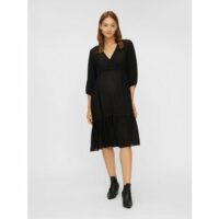 Robe mi-longue de grossesse MLARIANA Noir MAMA LICIOUS