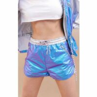 Short imperméable sportswear DAVINA Bleu WILD