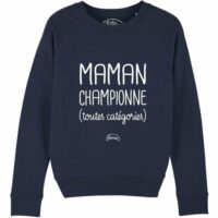 Sweat CHAMPIONNE TOUTE CATÉGORIE Gris LE FABULEUX SHAMAN