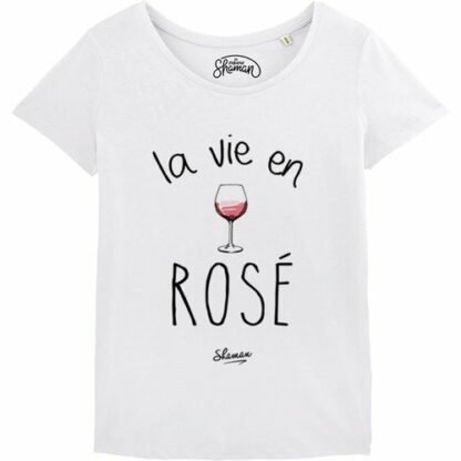 T-shirt LA VIE EN ROSÉ Rose LE FABULEUX SHAMAN