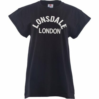 T-shirt coupe longue en coton Rose Lonsdale