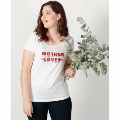 T-shirt de grossesse coton biologique MOTHER LOVER Blanc JOLI BUMP