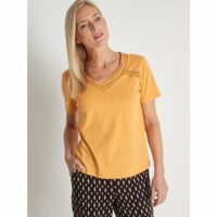 Tee-shirt avec macramé Blanc KOCOON