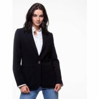 Veste droite en tissu fluide Noir TRENCH AND COAT