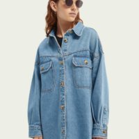 Scotch & Soda Veste-chemise en denim oversize Bleu