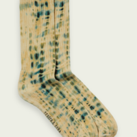 Scotch & Soda Chaussettes côtelées imprimées Jaune