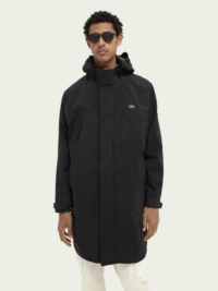 Scotch & Soda Parka technique surdimensionnée Noir