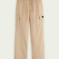 Scotch & Soda Pantalon cargo loose fit Beige