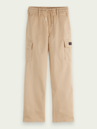 Scotch & Soda Pantalon cargo loose fit Beige