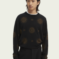 Scotch & Soda Pull léger en jacquard Noir