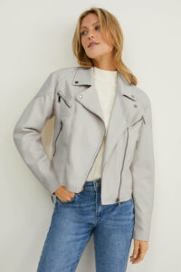 Blouson motard - similicuir Blanc C&A