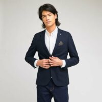 Veste blazer slim - Bleu Marine Brice