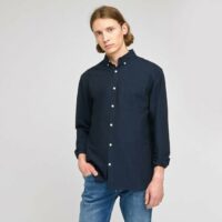 Chemise regular oxford unie - Bleu Marine Brice