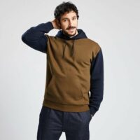 Sweat colorblock bicolore - Beige Foncé Jules