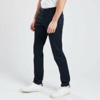 Pantalon chino slim Simon en coton recyclé - Bleu foncé Jules