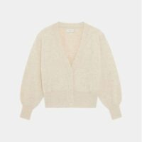 Cardigan court en laine Beige Sandro