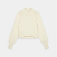 Pull ample Matalia col montant Beige Maje