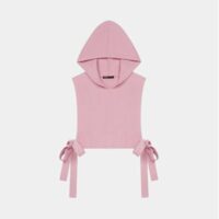 Pull Mcollar sans manche à capuche Rose Maje