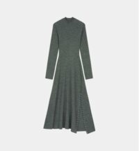 Robe midi Rully maille détails métal Gris Maje