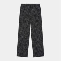 Pantalon large Pilaga façon tweed Bleu Maje