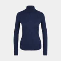 Pull col roulé Modat laine mélangée Bleu Maje