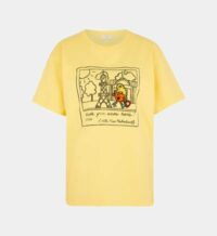 T-shirt droit x Mr.Men Little Miss coton Jaune Sandro