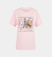 T-shirt droit x Mr.Men Little Miss coton Rose Sandro